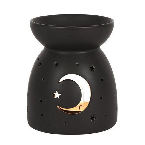 Black Mystical Moon Cut Out Oil Burner N/A