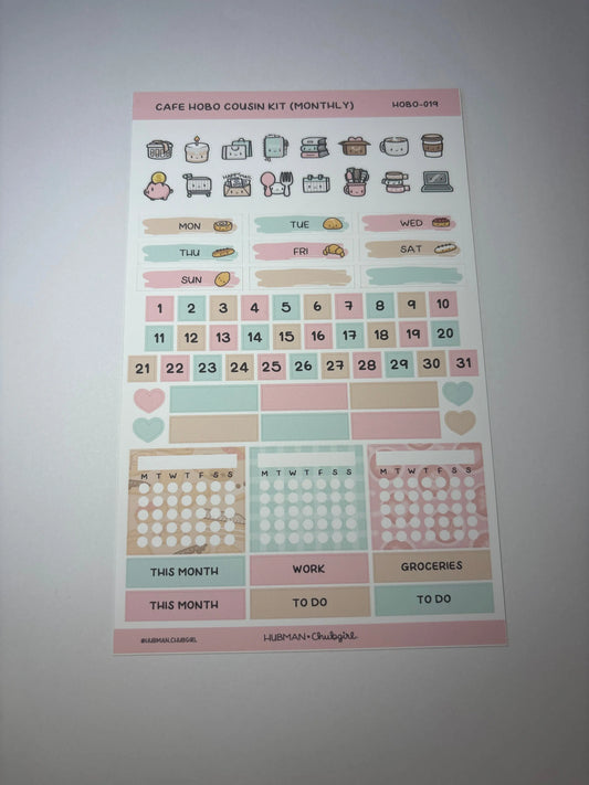 Cafe Theme Hobonichi cousin  Monthly (Hubman and Chu