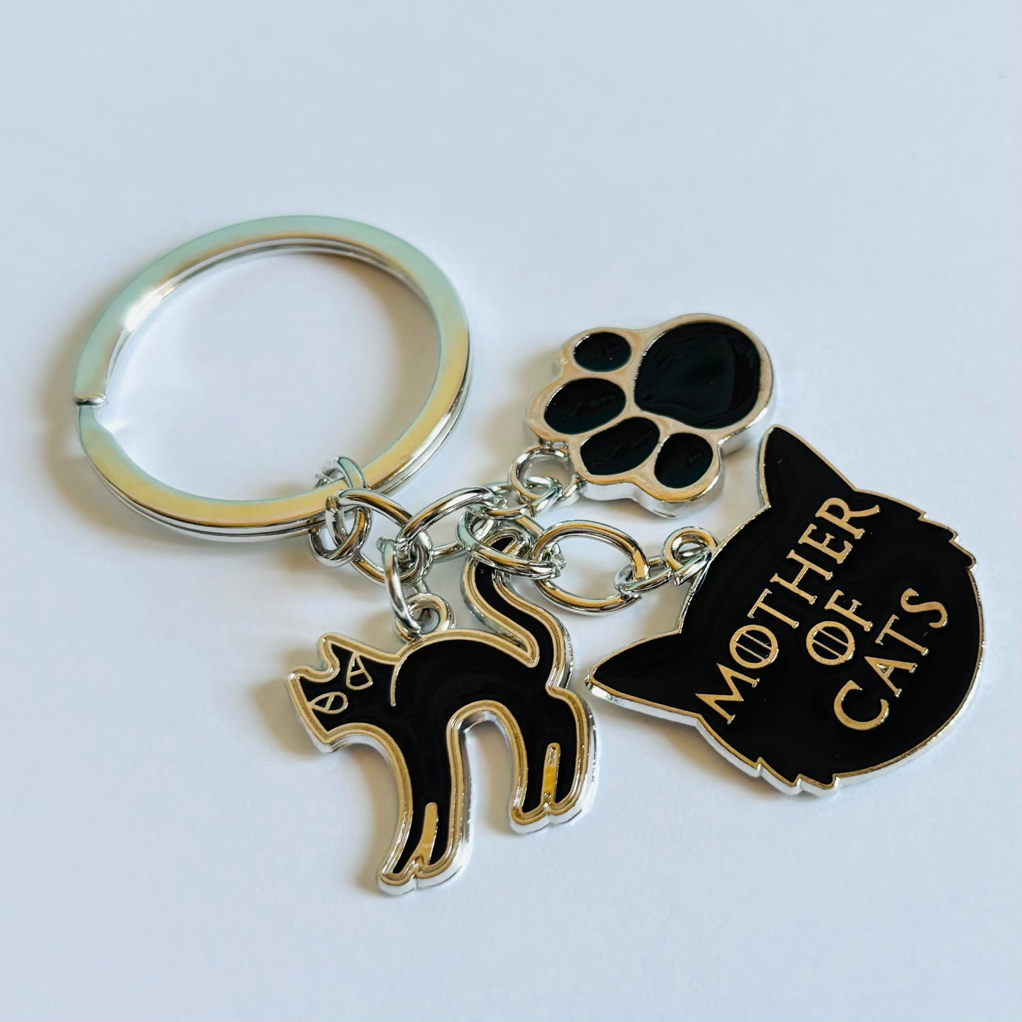 Mother of cats keyring