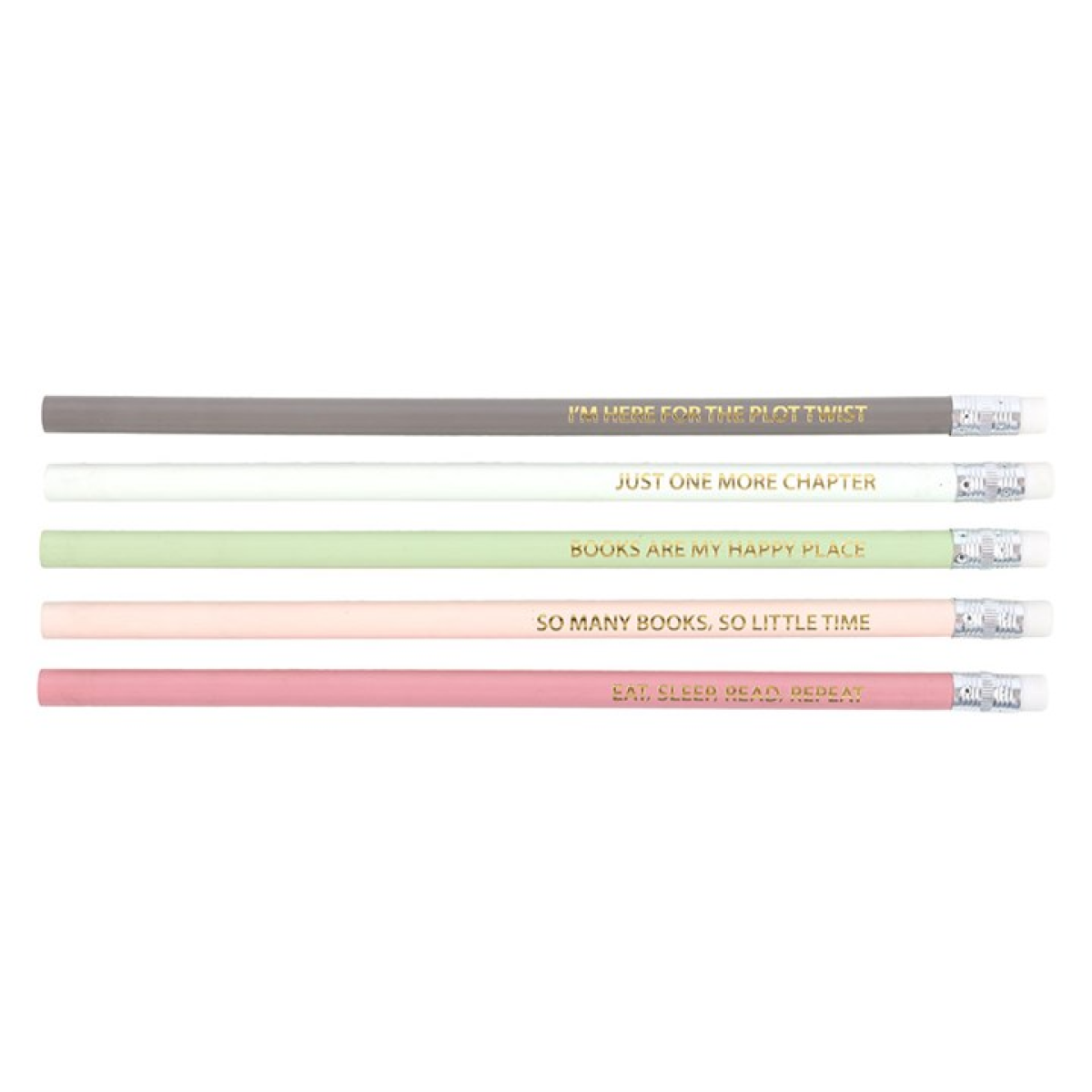 Pack of 5 Literature Inspired Pencils N/A