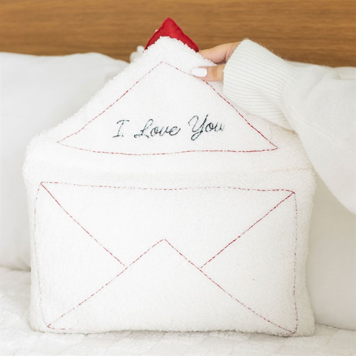 Love Letter Boucle Valentine's Day Cushion N/A