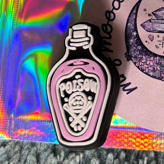 Poison bottle croc charm