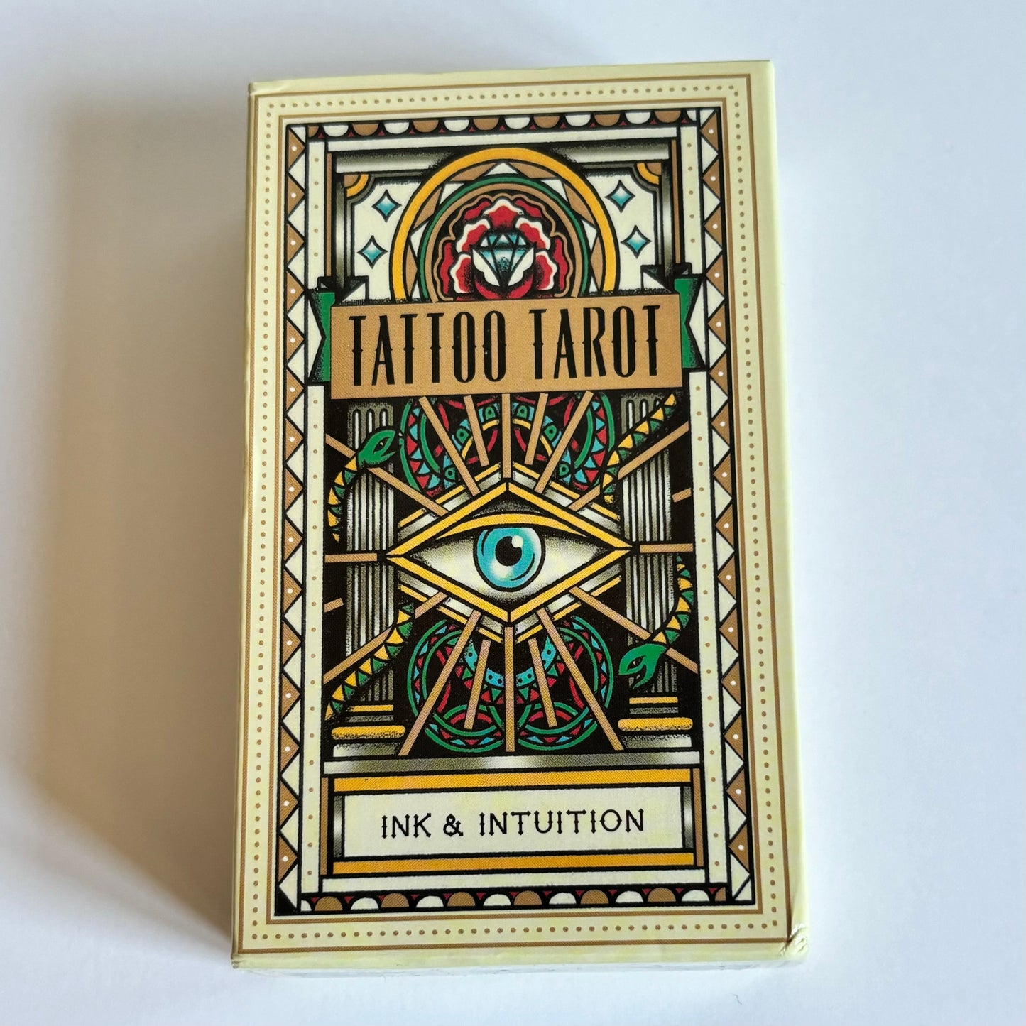 Traditional tattoo style tarot card deck