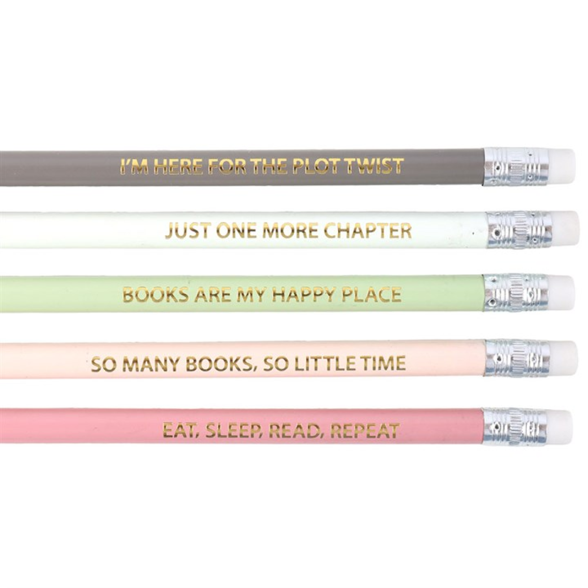 Pack of 5 Literature Inspired Pencils N/A