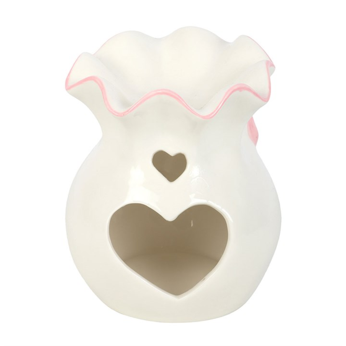 White and Pink Bow Oil Burner N/A