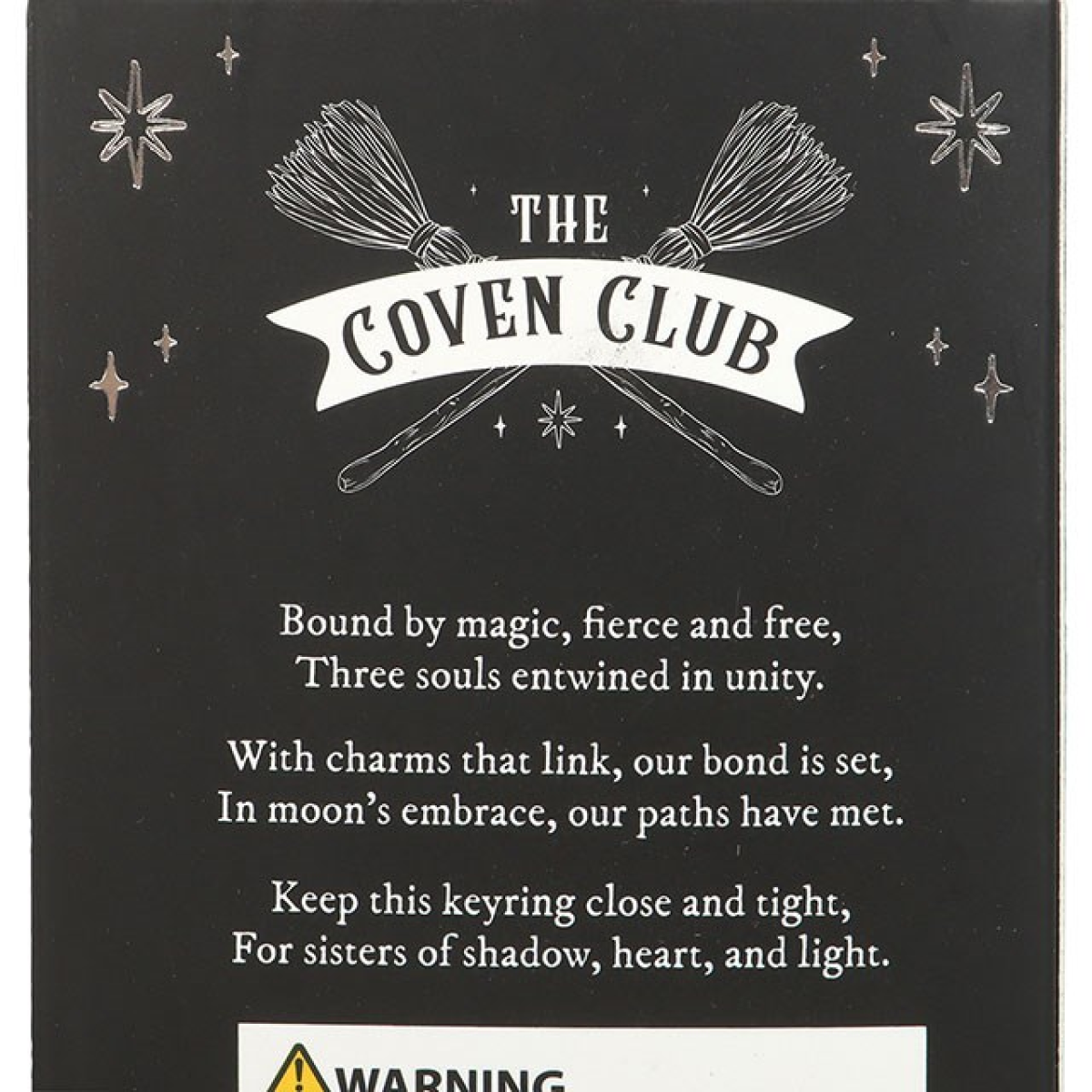 Set of 3 Coven Sisters Witch Hat Keyrings N/A