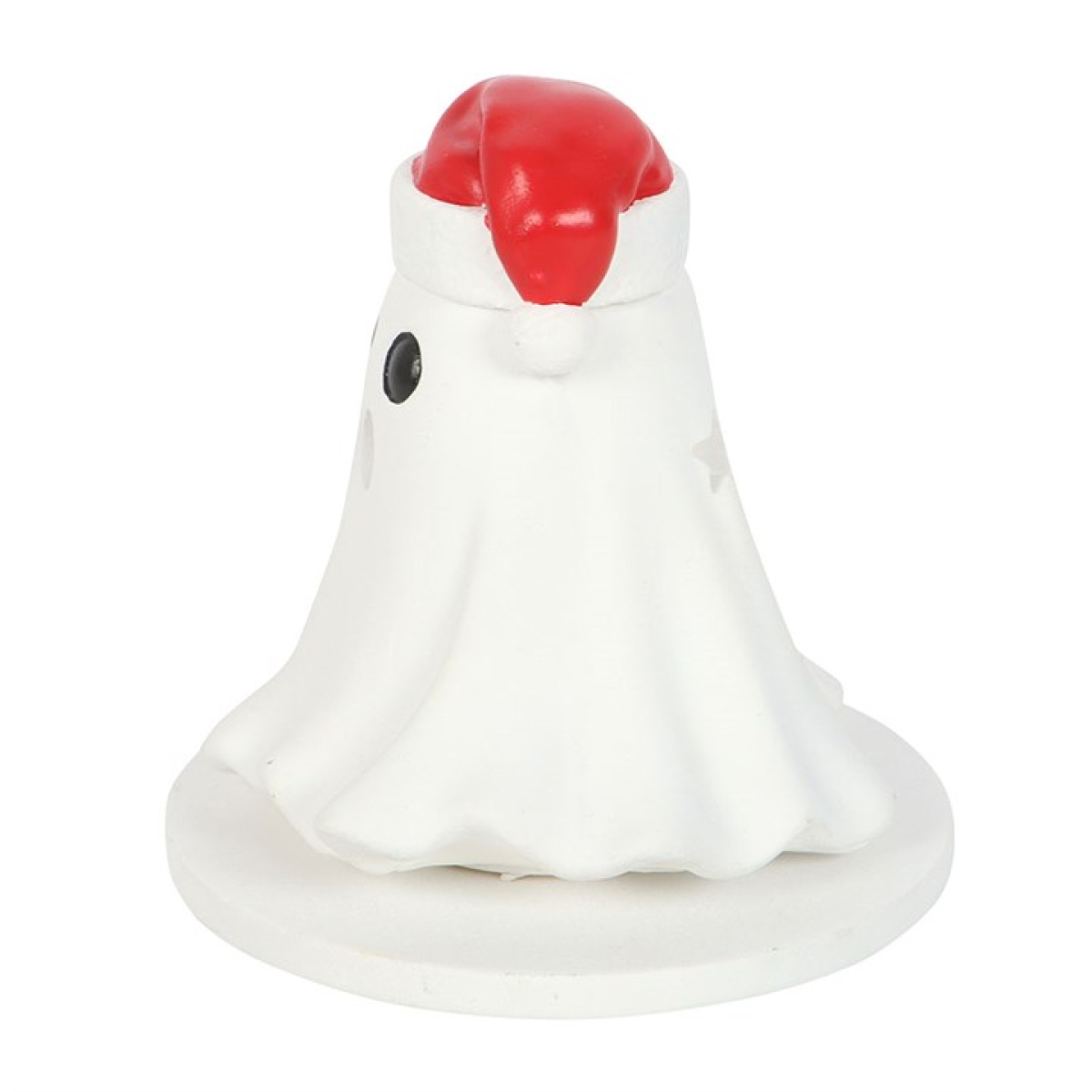 Ghost with Santa Hat Incense Cone Holder N/A
