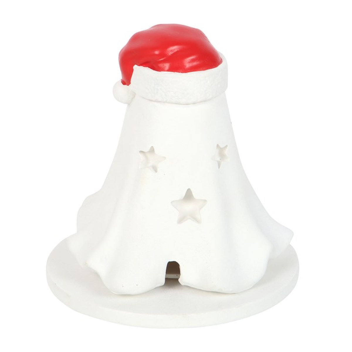Ghost with Santa Hat Incense Cone Holder N/A