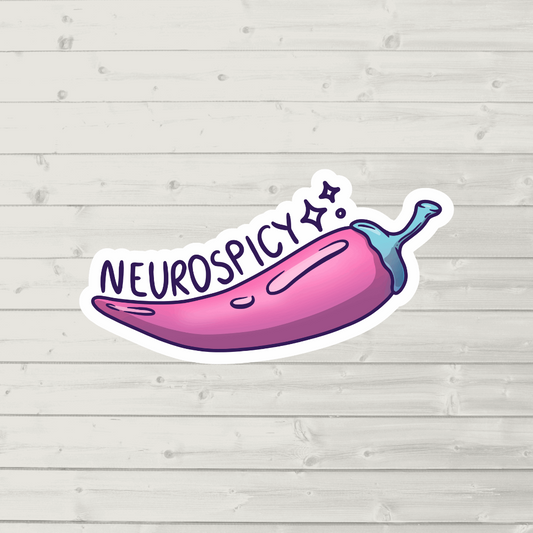 Neurospicy pepper die cut