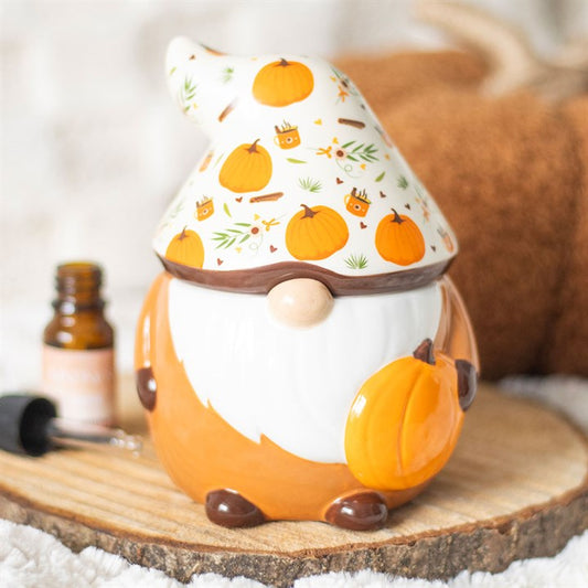 Autumn Days Gonk Oil Burner front white orange