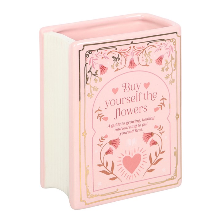 Pink Book Shaped Vase N/A