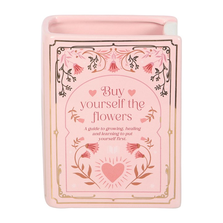 Pink Book Shaped Vase N/A