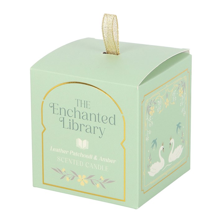 The Enchanted Library Leather, Patchouli & Amber Candle N/A