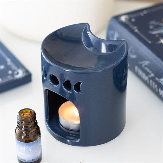 Blue Crescent Moon Oil Burner N/A