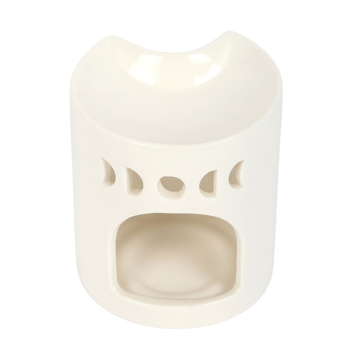 White Crescent Moon Oil Burner N/A