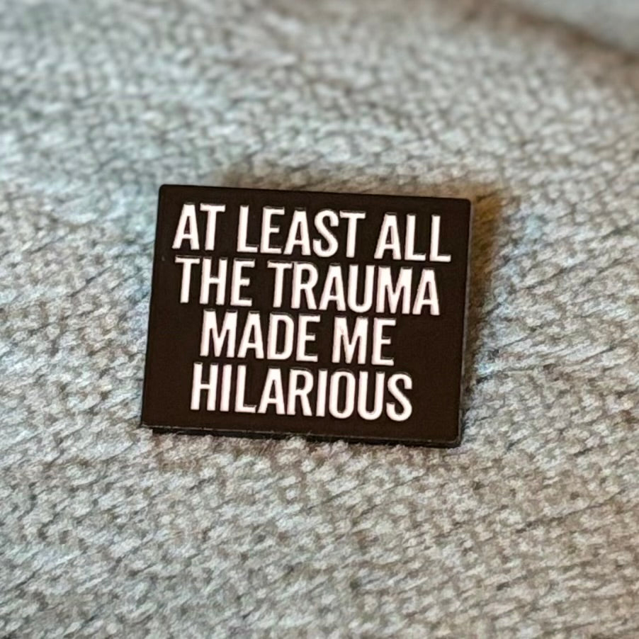 Trauma enamel pin