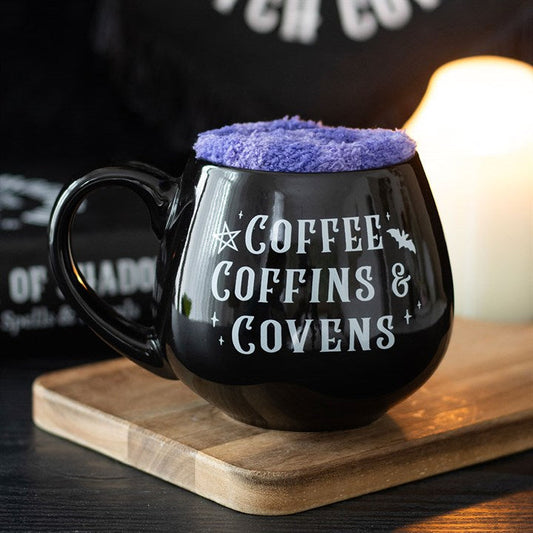Coffee, Coffins & Covens Mug and Socks Set N/A