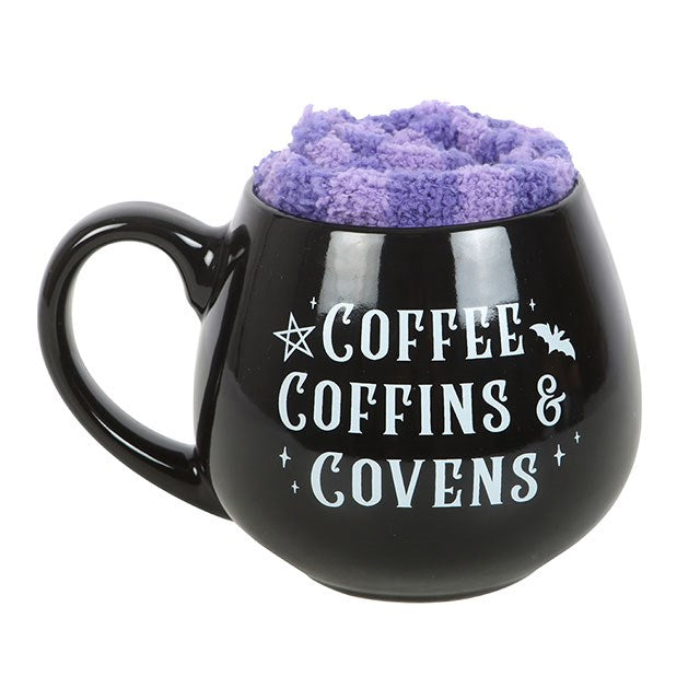 Coffee, Coffins & Covens Mug and Socks Set N/A