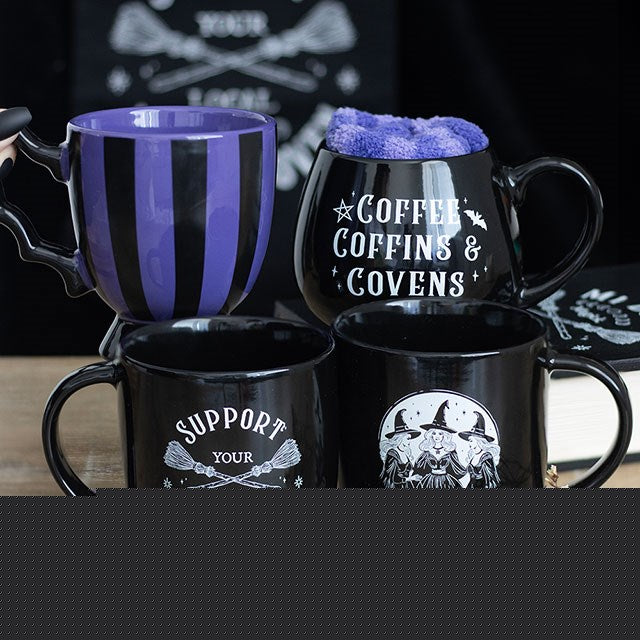 Purple Striped Bat Wing Teacup N/A