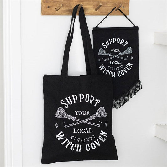 Support Your Local Witch Coven Polycotton Tote Bag N/A