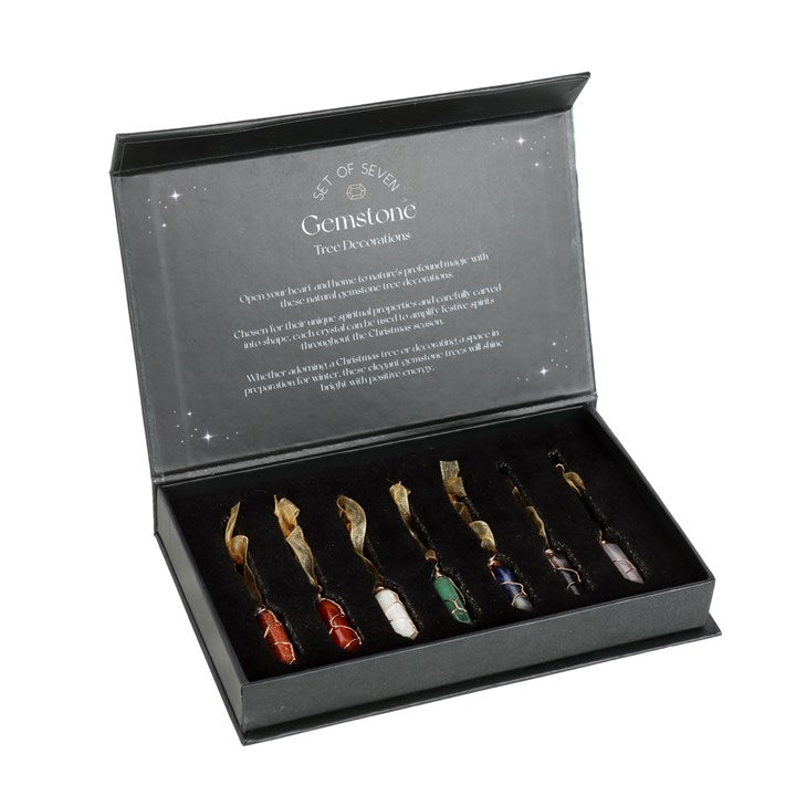 Set of 7 Hanging Crystal Tree Decorations N/A