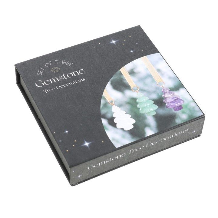 Set of 3 Crystal Christmas Tree Decorations N/A