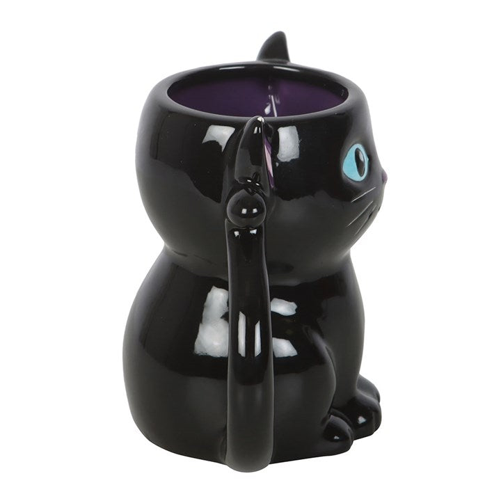 Cute and Creepy Black Cat Mug N/A