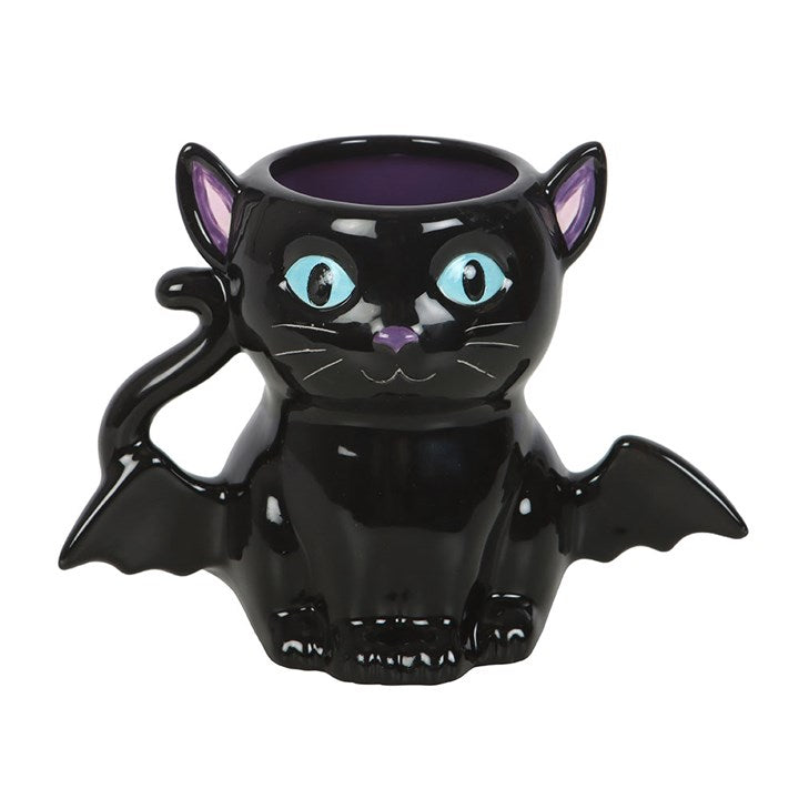 Cute and Creepy Bat Cat Mug N/A