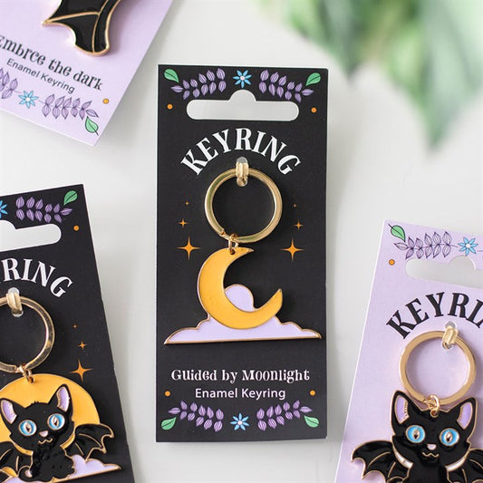 Guided by Moonlight Enamel Keyring N/A