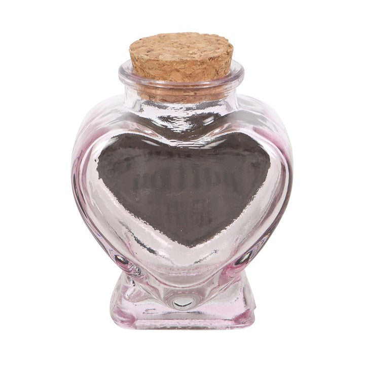 Love Potion Decorative Glass Heart Potion Bottle N/A