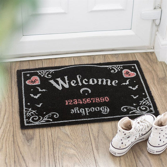 Pink and Black Talking Board Doormat N/A