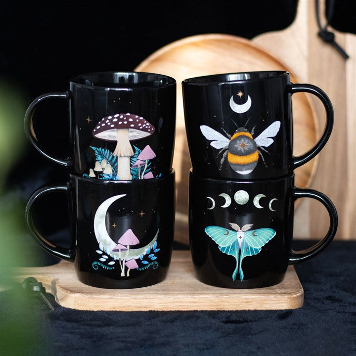 Set of 4 Dark Forest Mugs N/A