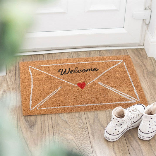 Natural Love Letter Valentine's Day Doormat N/A