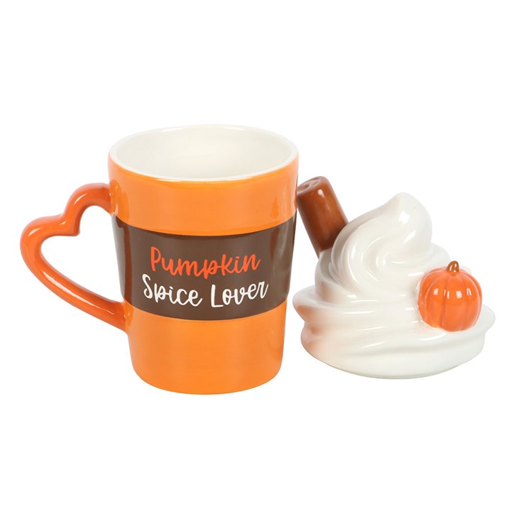 Pumpkin Spice Latte Shaped Lidded Mug N/A