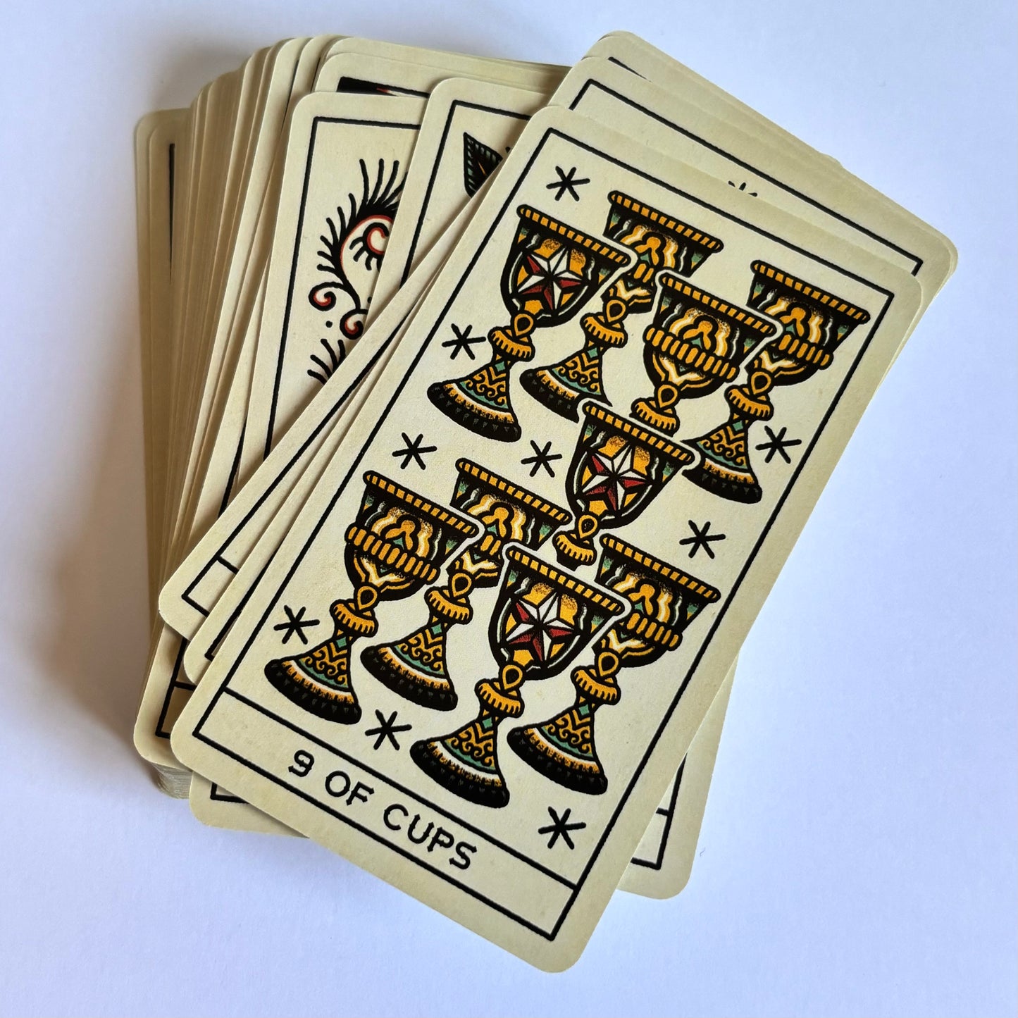 Traditional tattoo style tarot card deck