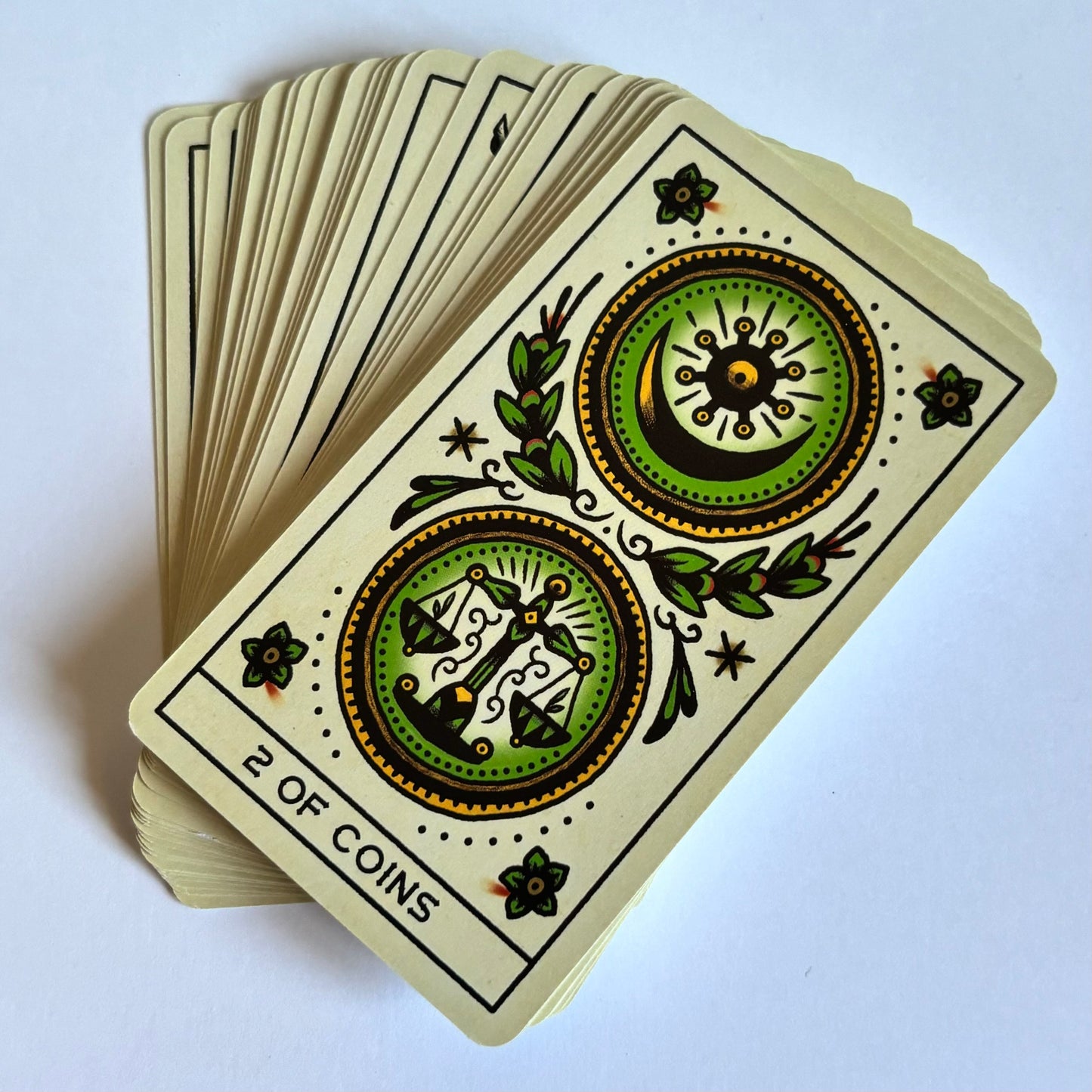 Traditional tattoo style tarot card deck