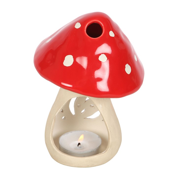 Ceramic Mushroom Tealight Candle Holder N/A