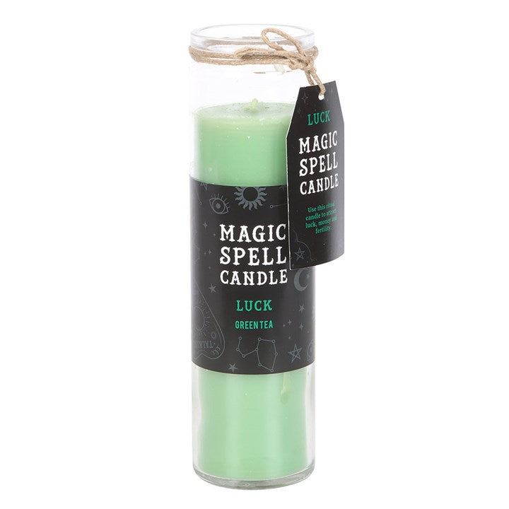 Luck Green Tea Magic Spell Tube Candle N/A
