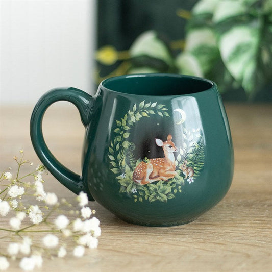 Green Fawn Rounded Mug N/A