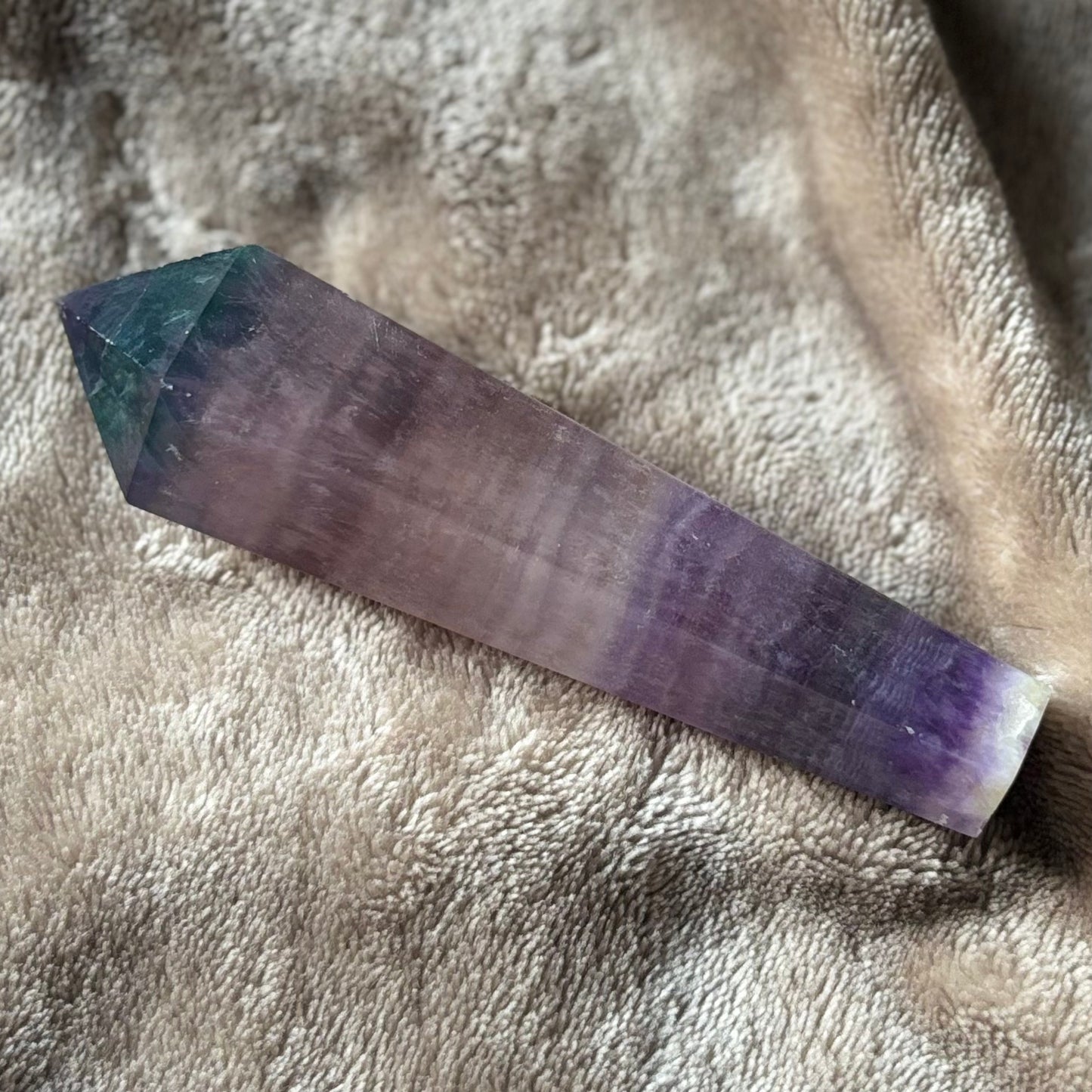 Purple fluorite wand