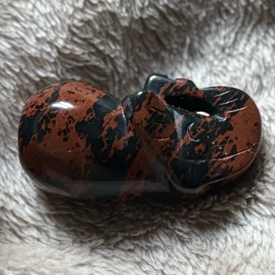 Mahogony obsidian elephant