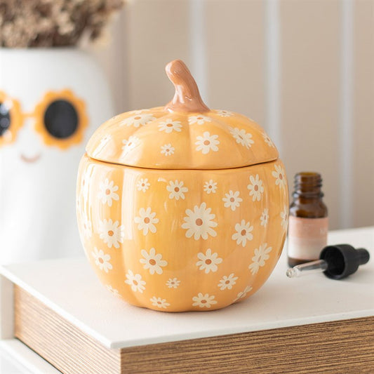 Groovy Floral Pumpkin Oil Burner N/A