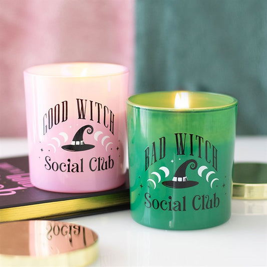 Set of 2 Good Witch and Bad Witch Scented Candles N/A