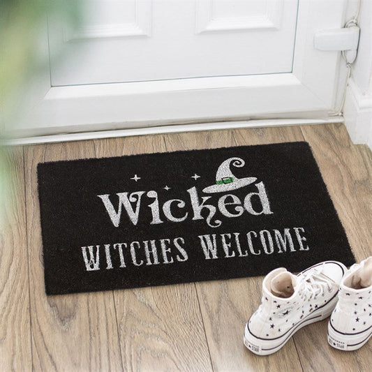 Black Wicked Witches Welcome Doormat N/A