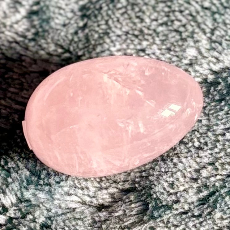 Rose quartz egg