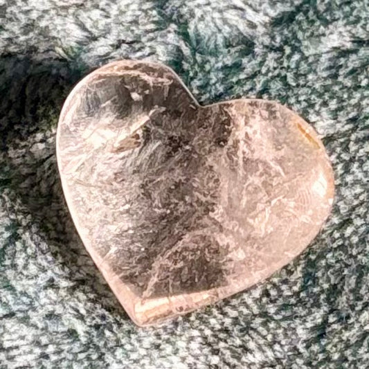 Clear quartz heart