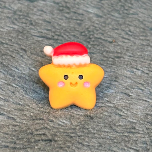 Christmas star croc charm