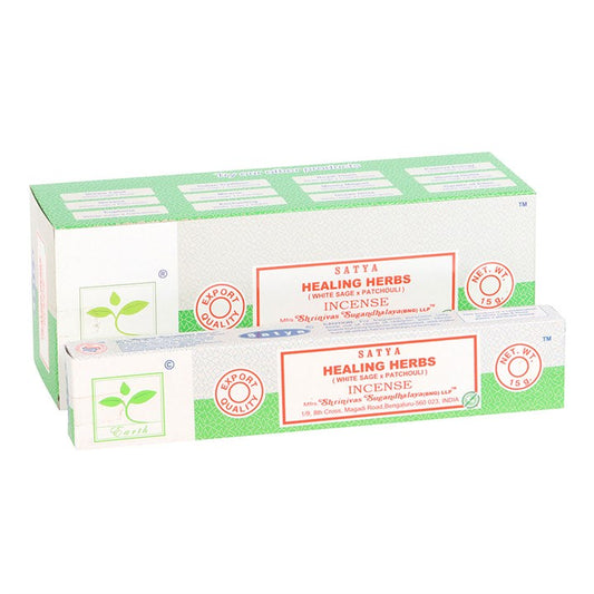 6 Packs of Healing Herbs Earth Incense by Satya N/A