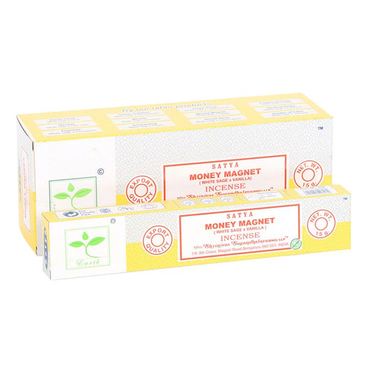 6 Packs of Money Magnet Earth Incense by Satya N/A