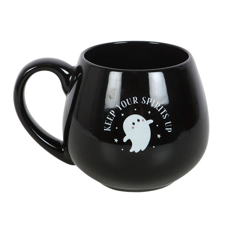 Keep Your Spirits Up Rounded Ghost Mug N/A